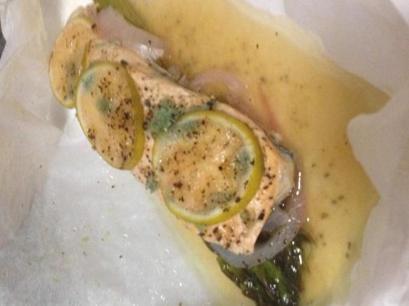 Steamed Salmon Parcels