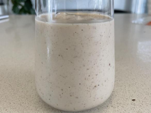 Salted caramel banana smoothie