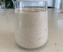 Salted caramel banana smoothie