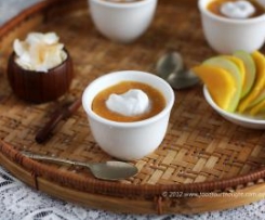 Sweet potato and coconut steamed pudding (paleo)