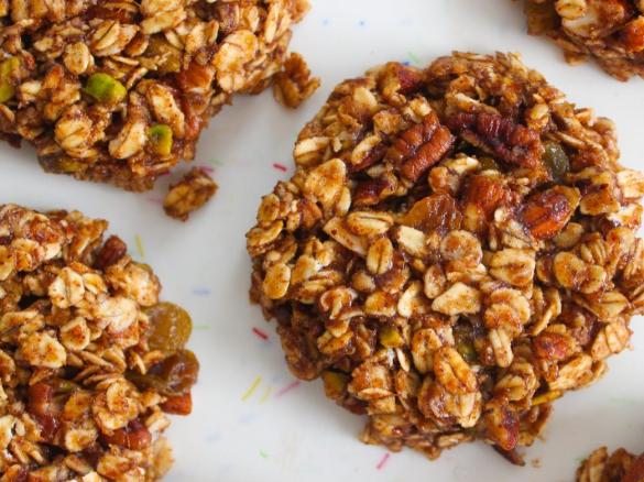 Anything goes banana granola biscuits