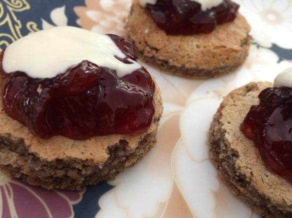Gluten free hazelnut and vanilla macaron mini cakes