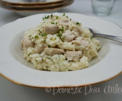 Creamy Garlic Chicken Risotto
