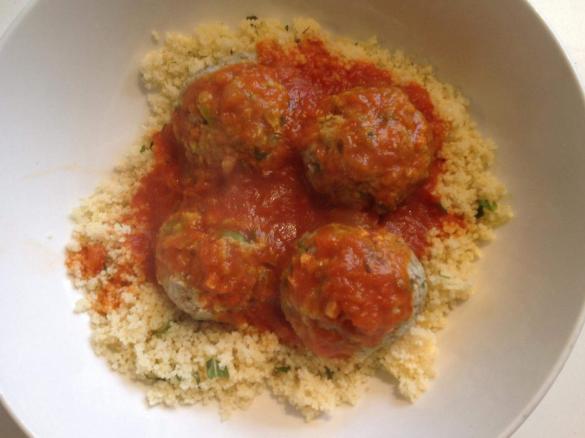 Healthy Meatballs with Cous Cous