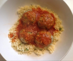 Healthy Meatballs with Cous Cous