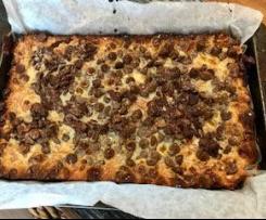 Dried apricot, coconut and almond slice