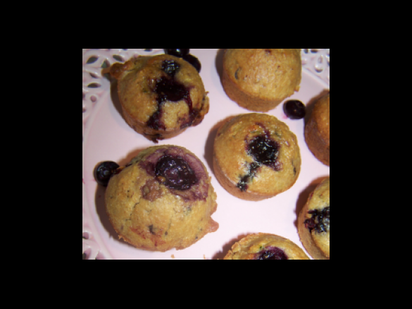 Pear and Blueberry Muffins with Hidden Greens