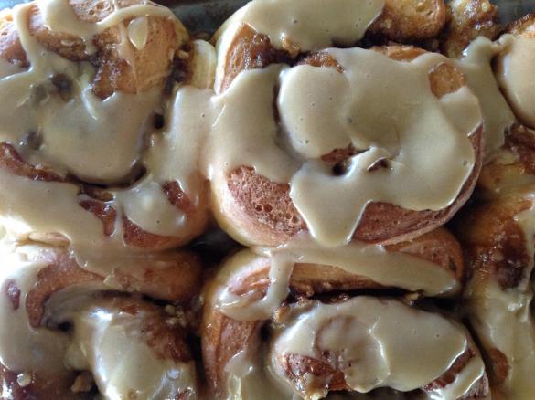 Caramel butterscotch scrolls