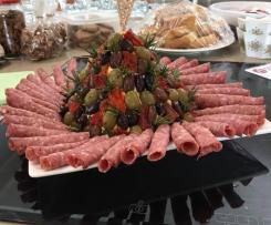 Antipasto Cheese Ball Christmas Tree