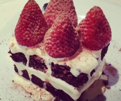 Nut and gluten free fudgy chocolate brownie slice