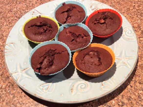 Chocolate Chip Fudge Muffins