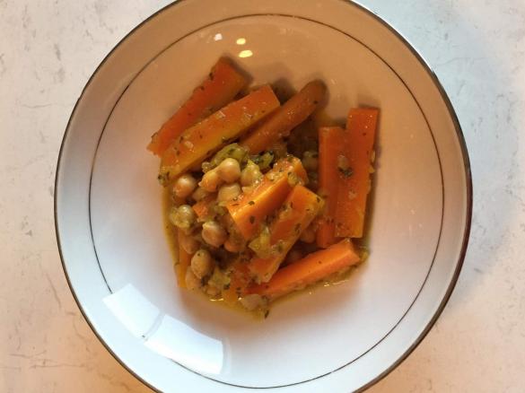Moroccan Carrots & Chickpea Tagine