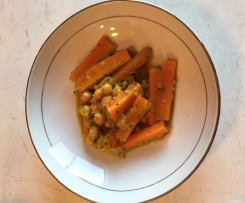 Moroccan Carrots & Chickpea Tagine