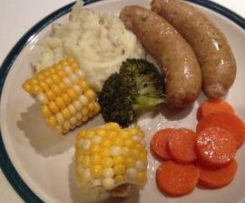 Tuesday Night Bangers and mash