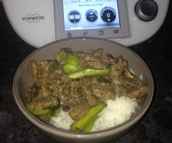 Beef and Bok Choy in Oyster Sauce