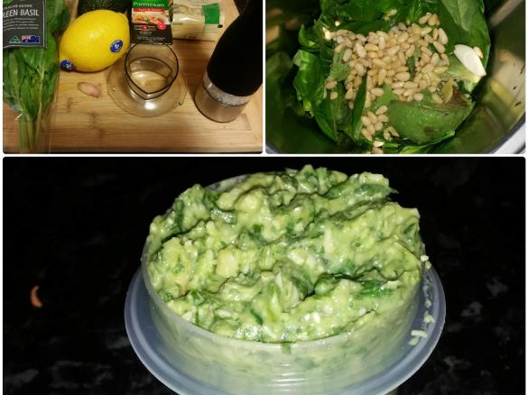 Avocado Basil Pesto (Oil free)
