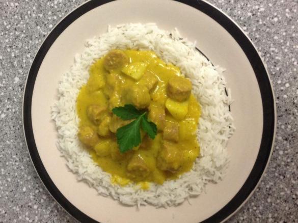 My Curried Sausages