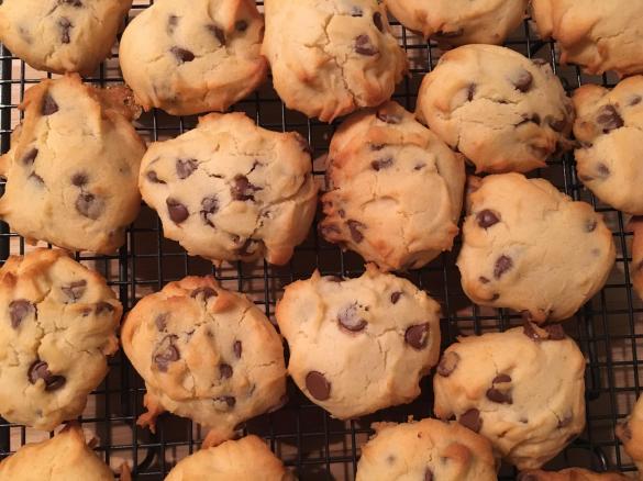 Gluten free Honey & Chocolate  chip cookies (egg free and dairy free options)