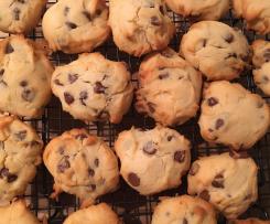 Gluten free Honey & Chocolate  chip cookies (egg free and dairy free options)