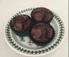 Chocolate and mixed berry muffins