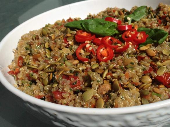 Spicy Crunchy Quinoa Salad