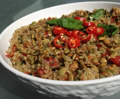 Spicy Crunchy Quinoa Salad