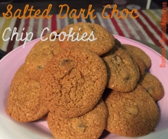 Salted Dark Choc Chip Cookies
