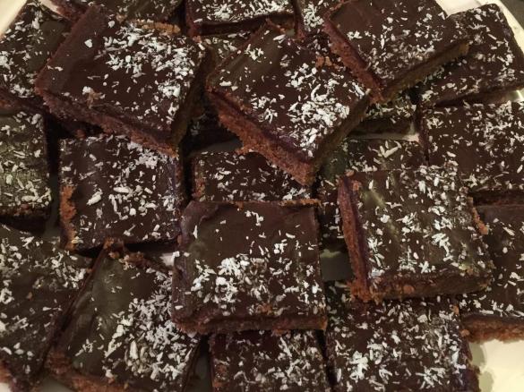 Chocolate Coconut Slice (Adapted from AWW)