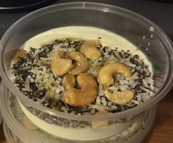 Vanilla and chia yoghurt pot