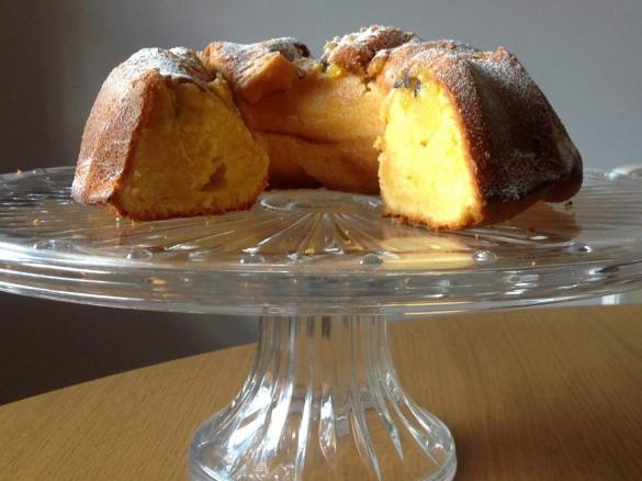 Orange & Passionfruit Swirl Cake