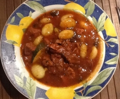 Beef casserole with Gnocchi 
