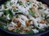 Asparagus, Chickpea and Brown Rice Salad with Tahini dressing