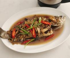 Steamed Fish with Mushroom by Levi
