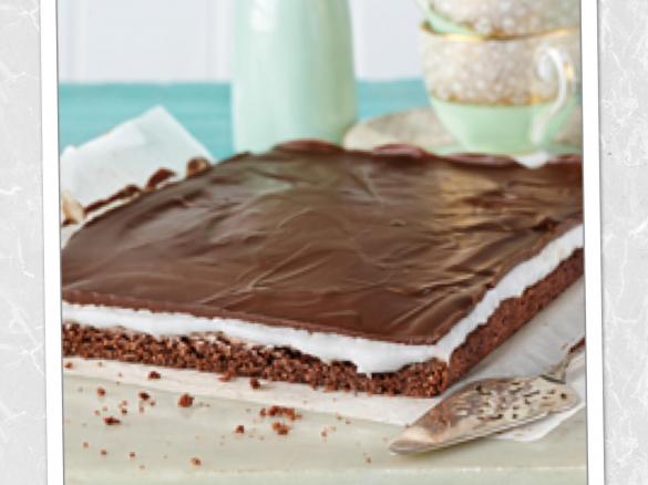 GF Chocolate peppermint slice