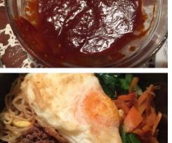 Korean Bibimbap (Mixed Rice with Meat and Assorted Vegetables)