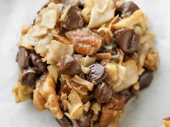 Keto Sugar Free Flour Free Choc Nut Cookies