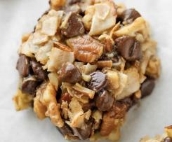 Keto Sugar Free Flour Free Choc Nut Cookies