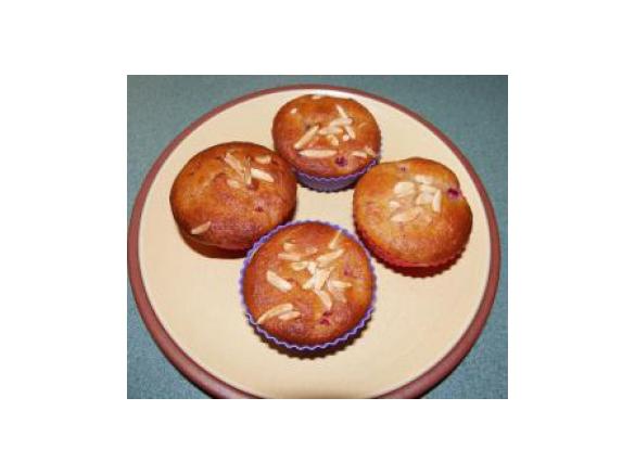 Almond Berry and Yoghurt Muffins