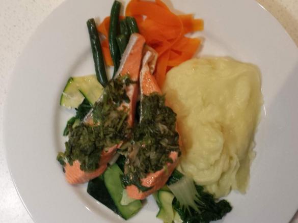 Salmon with Ginger and Coriander