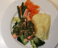 Salmon with Ginger and Coriander