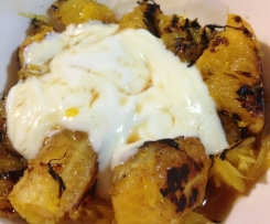 Caramalized orange with spicy syrup