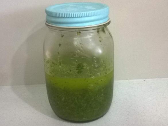 Canarian green coriander mojo (Mojo de cilantro)