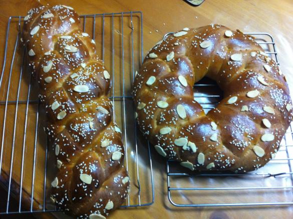 Tsoureki - Greek Easter Egg Loaf