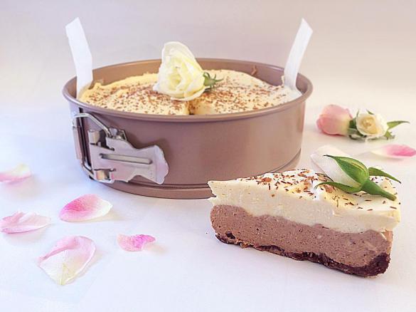 Chocolate rosewater cheesecake