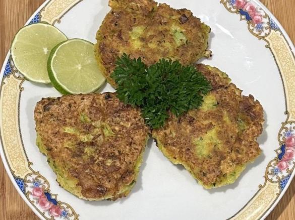 Choko & Zucchini Fritters