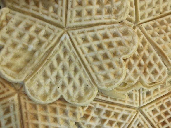 Vanilla and Sour Cream Waffles (Adapted from Signe Johansen's 'Scandilicious' cookbook)