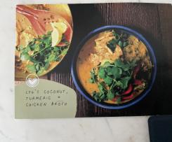 Coconut turmeric chicken broth
