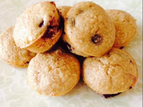 Blueberry and Coconut Mini Muffins (Wheat Free)