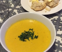 Pumpkin, Potato & Curry Soup