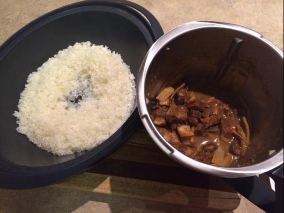Braised pork with bamboo shoots and sticky rice